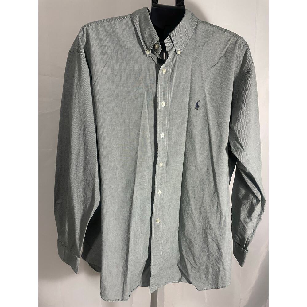 Ralph Lauren Golf Tilden 100% cotton Size XL Green White